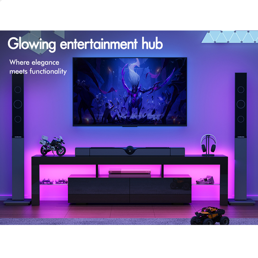 ALFORDSON Entertainment Unit TV Cabinet Stand Storage Drawer RGB LED Gloss - Picture 14 of 228