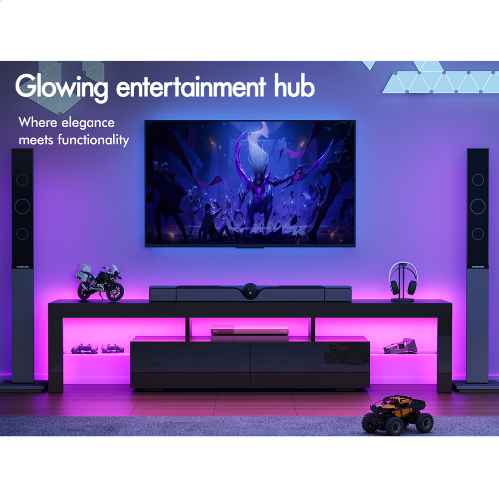 ALFORDSON Entertainment Unit TV Cabinet Stand Storage Drawer RGB LED Gloss - Picture 50 of 228
