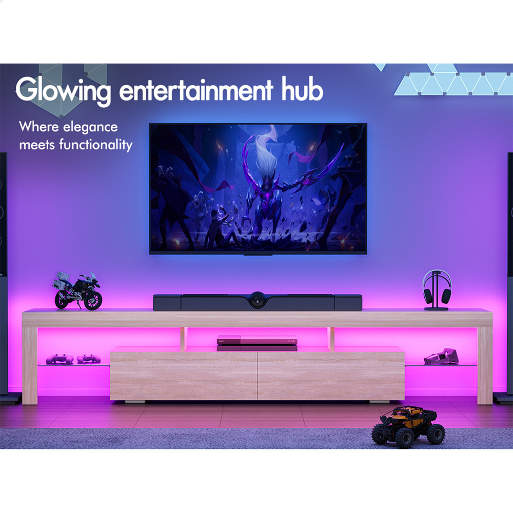 ALFORDSON Entertainment Unit TV Cabinet Stand Storage Drawer RGB LED Gloss - Picture 98 of 228