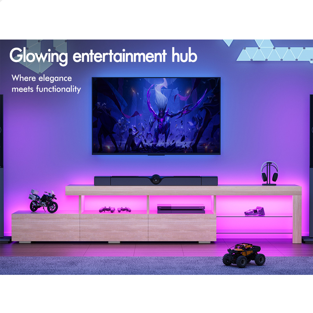 ALFORDSON Entertainment Unit TV Cabinet Stand Storage Drawer RGB LED Gloss - Picture 134 of 228