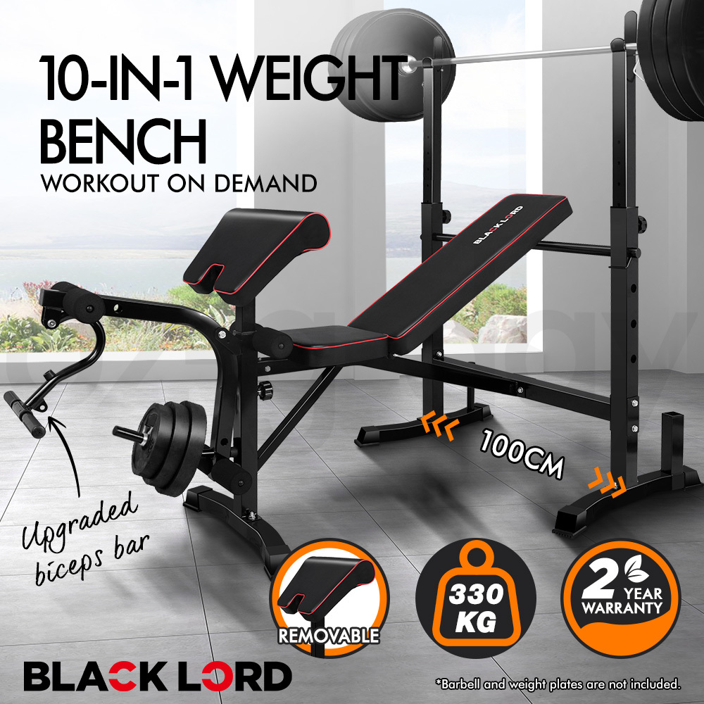BLACK LORD Weight Bench With Adjustable Dumbbell Set Weight Lifting Home Gym - Picture 407 of 555