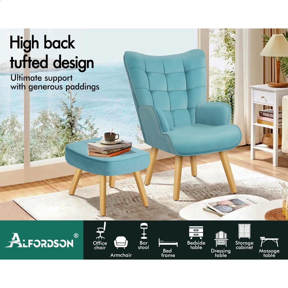 ALFORDSON Armchair Lounge Chair Featherston Contour Accent Chair Replica Couch - Picture 38 of 84
