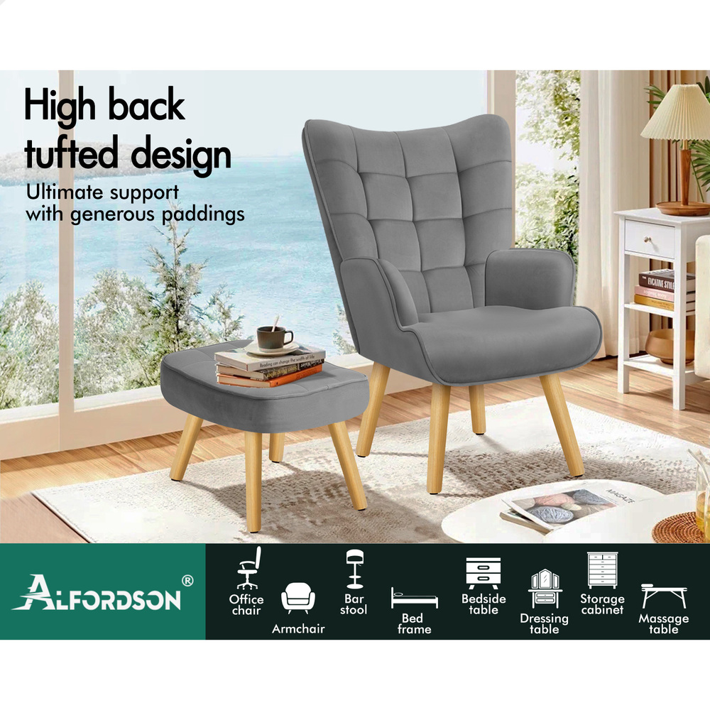 ALFORDSON Armchair Lounge Chair Featherston Contour Accent Chair Replica Couch - Picture 74 of 84