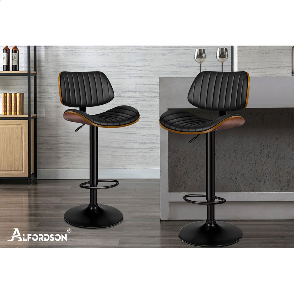 ALFORDSON Bar Stools Kitchen Swivel Dining Chairs Gas Lift Leather/Fabric - Picture 1,087 of 1,456