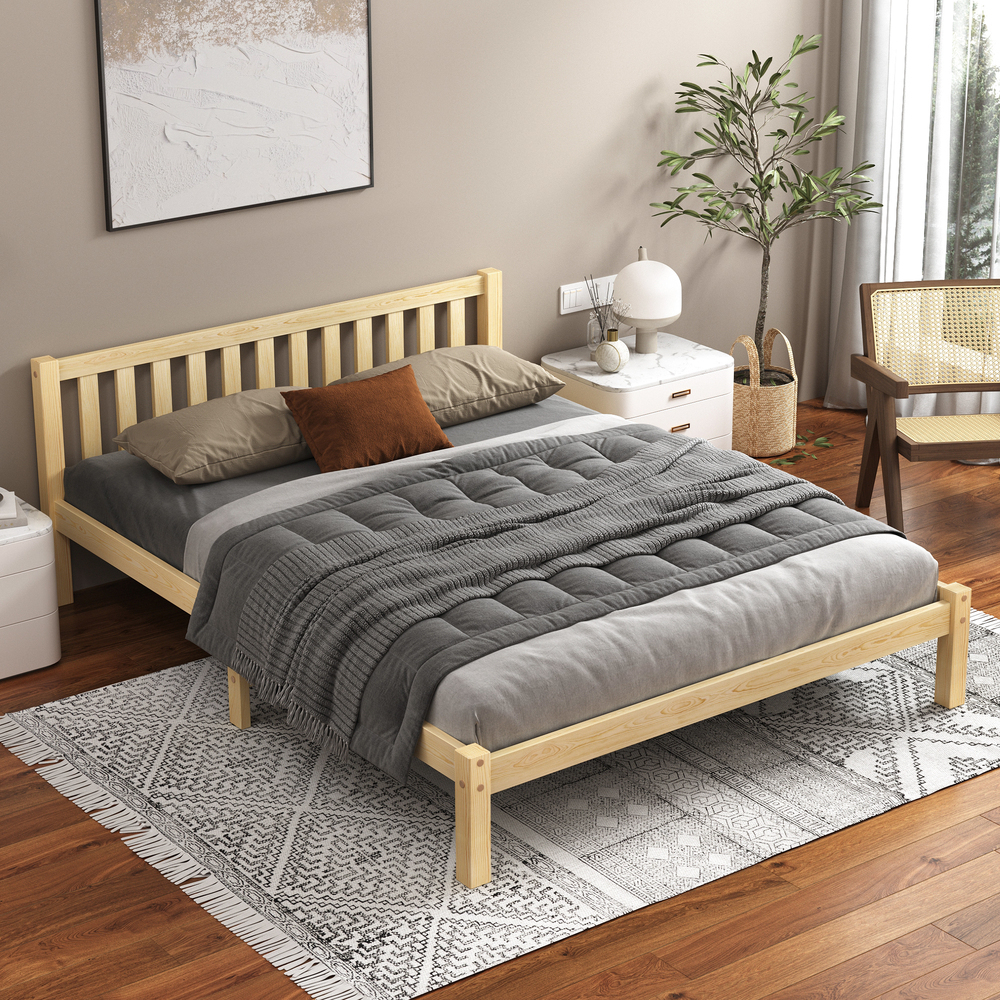 ALFORDSON Bed Frame Queen Double King Single Size Wooden Mattress Base Fenella - Picture 136 of 146