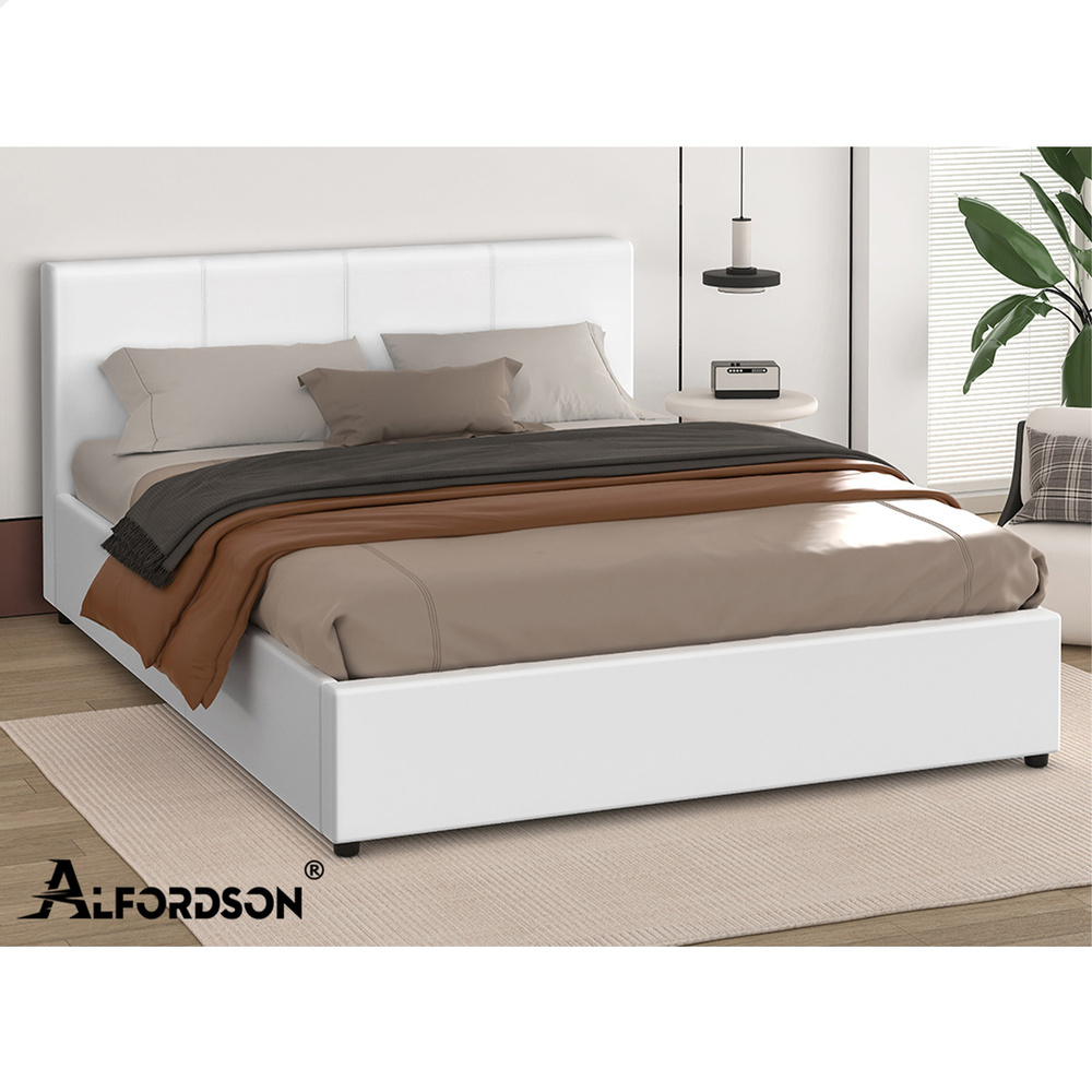 ALFORDSON Bed Frame Queen Double King Single Gas Lift Storage Mattress Base - Picture 245 of 306