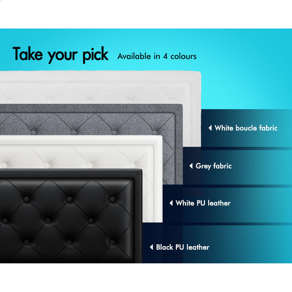 ALFORDSON Bed Frame Double Queen King RGB LED Gas Lift Storage Base Leather - Picture 541 of 1,903