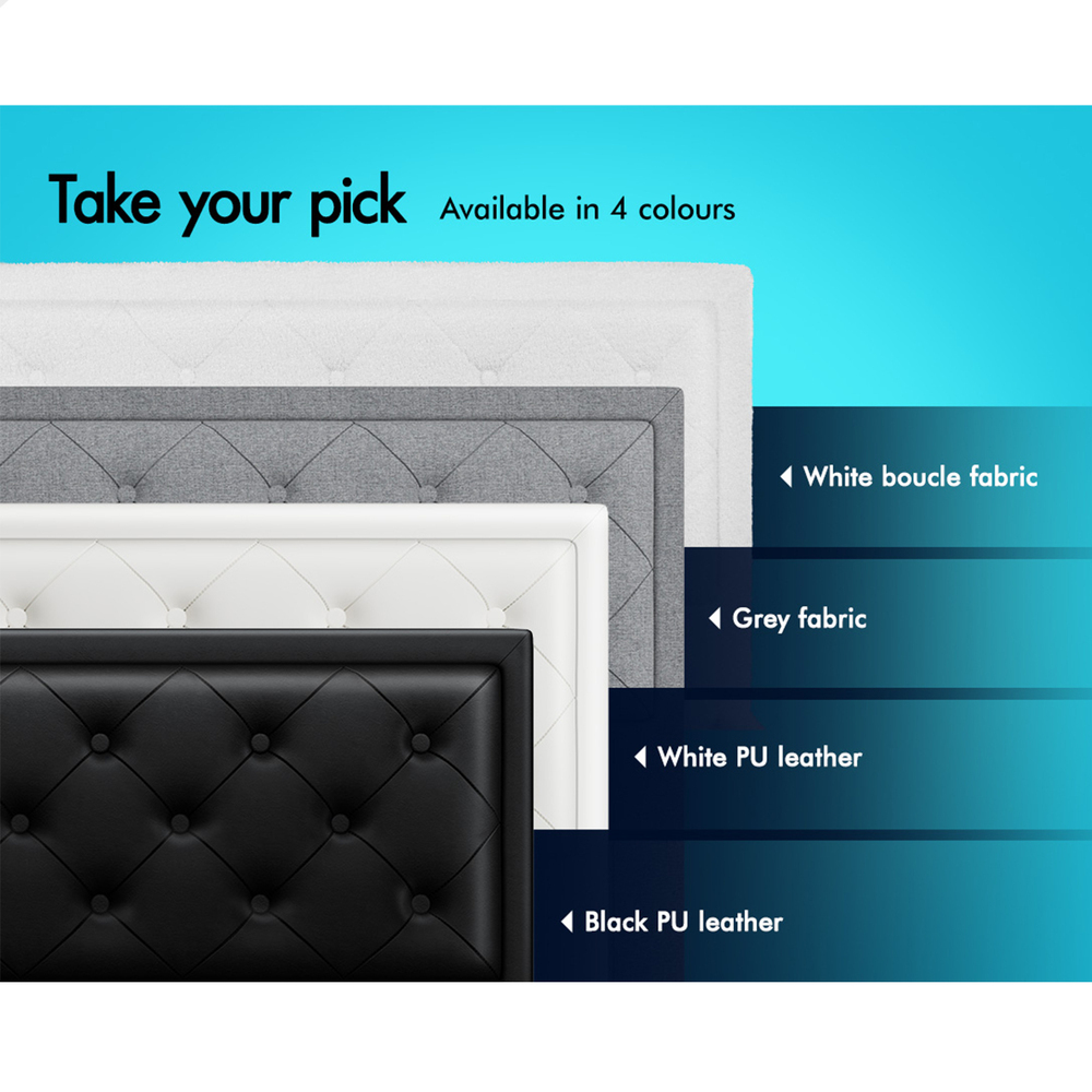 ALFORDSON Bed Frame Double Queen King RGB LED Gas Lift Storage Base Leather - Picture 601 of 1,903