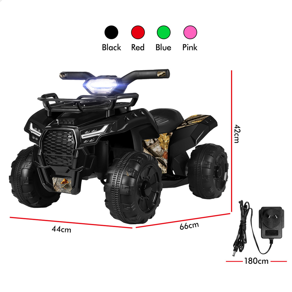 ALFORDSON Kids Ride On Car 6V Electric ATV Toy 25W Motor With USB MP3 LED Lights - Picture 12 of 49