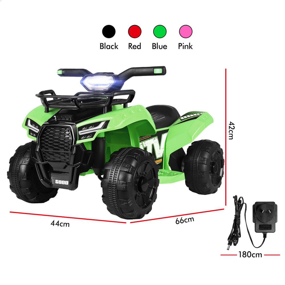 ALFORDSON Kids Ride On Car 6V Electric ATV Toy 25W Motor With USB MP3 LED Lights - Picture 24 of 49