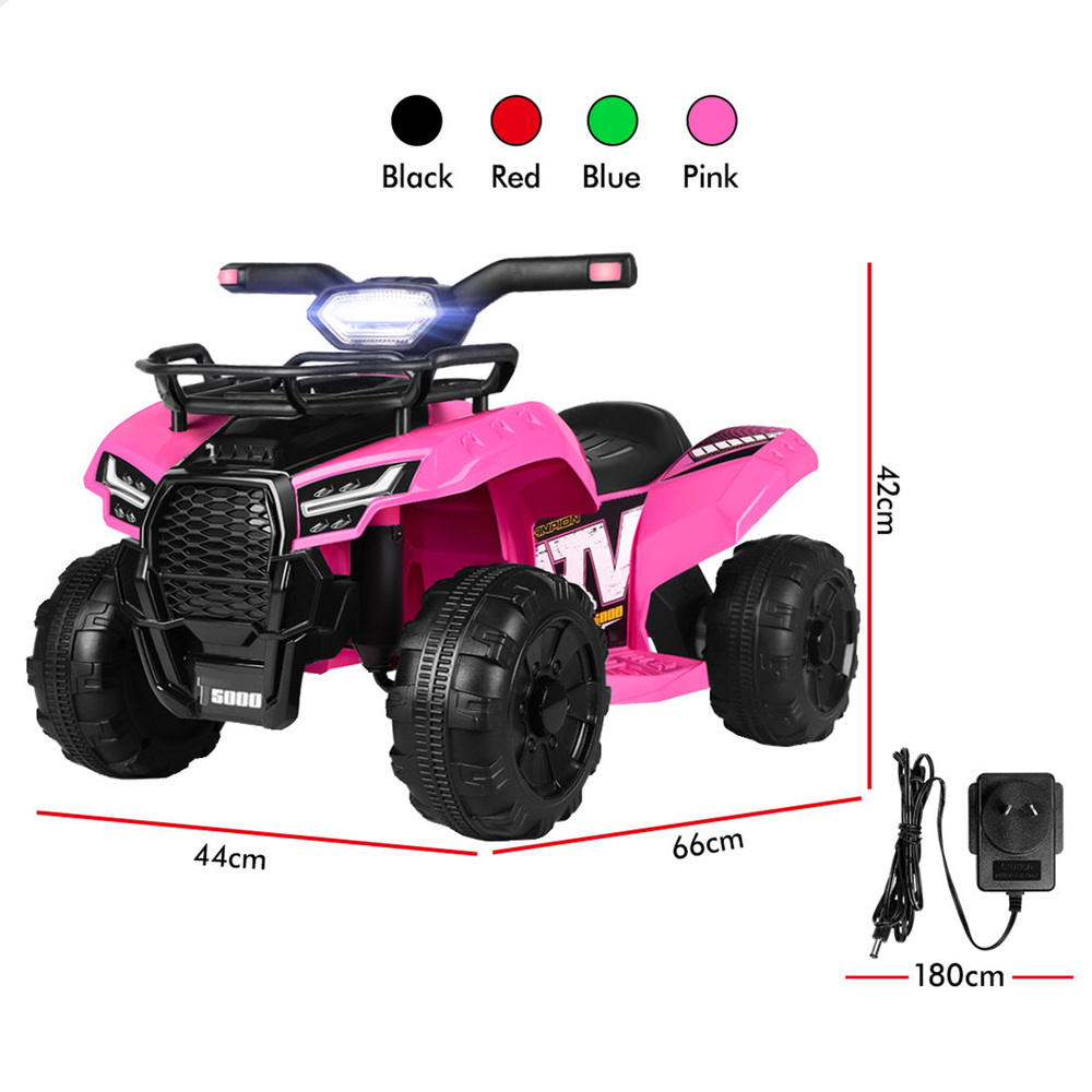 ALFORDSON Kids Ride On Car 6V Electric ATV Toy 25W Motor With USB MP3 LED Lights - Picture 36 of 49