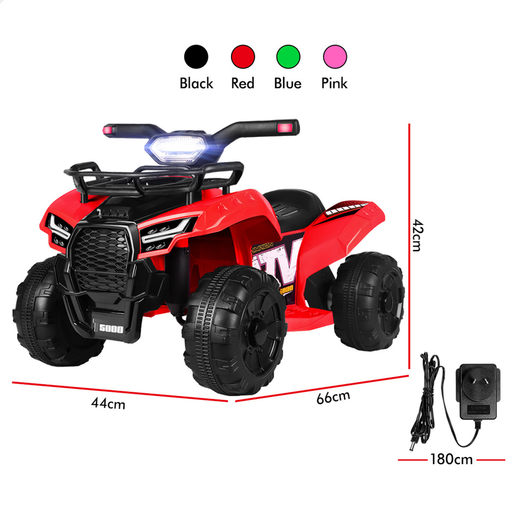 ALFORDSON Kids Ride On Car 6V Electric ATV Toy 25W Motor With USB MP3 LED Lights - Picture 48 of 49