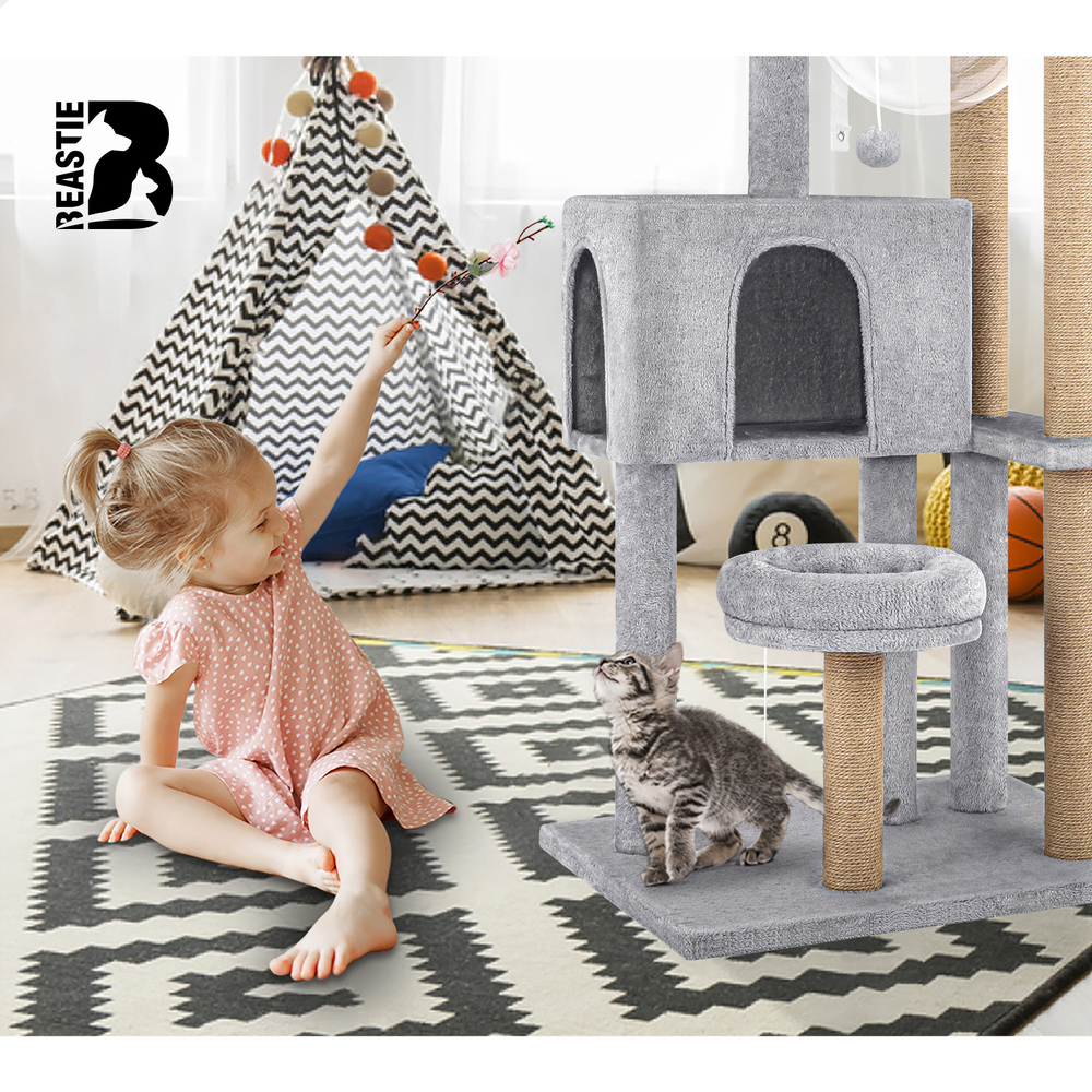 BEASTIE Cat Tree Scratching Post Scratcher Tower Condo House Furniture Bed Stand - Picture 196 of 474
