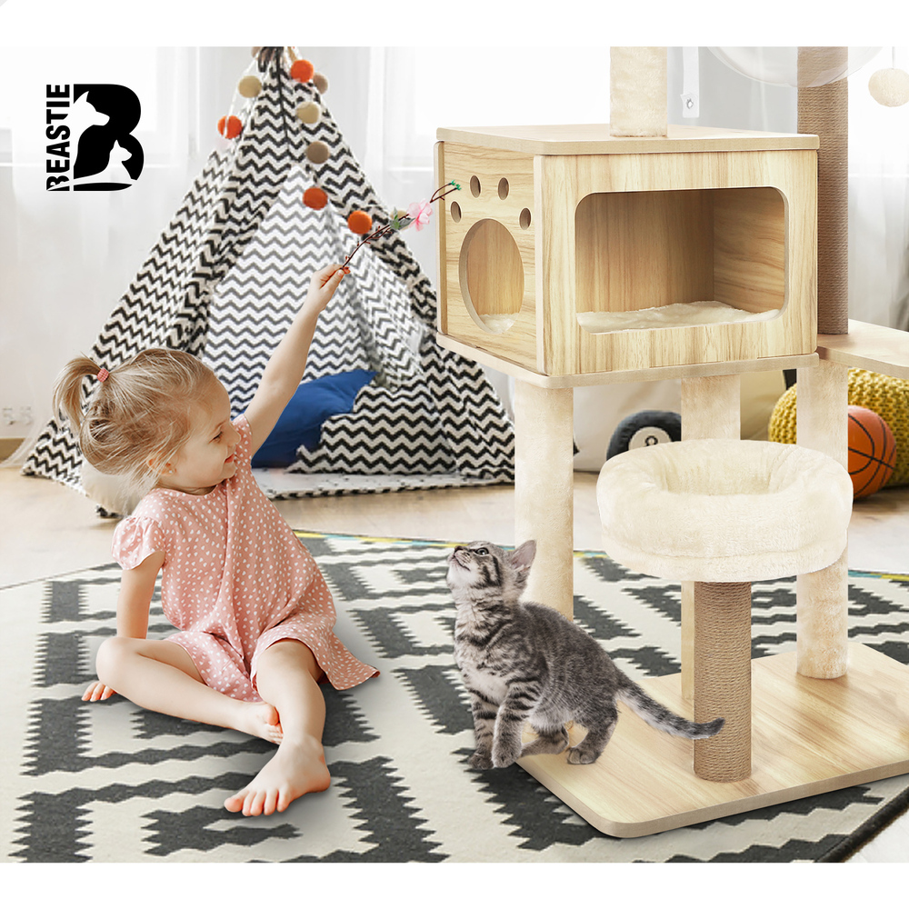 BEASTIE Cat Tree Scratching Post Scratcher Tower Condo House Furniture Bed Stand - Picture 449 of 474