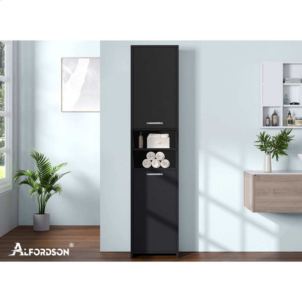 ALFORDSON Bathroom Cabinet Tall Storage Cupboard Slim Furniture Shelf - Picture 17 of 30