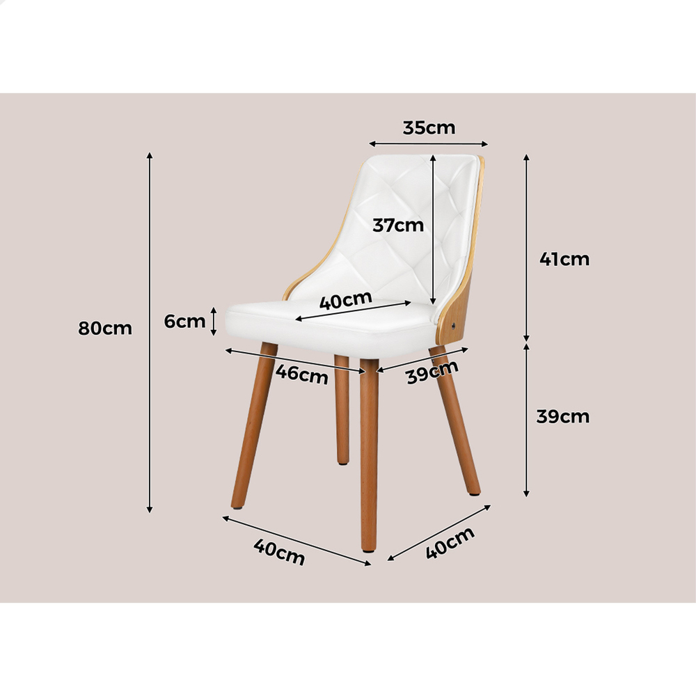 ALFORDSON Dining Chairs Kitchen Swivel PU Leather Sherpa Velvet Wooden x1/x2/x4 - Picture 87 of 592