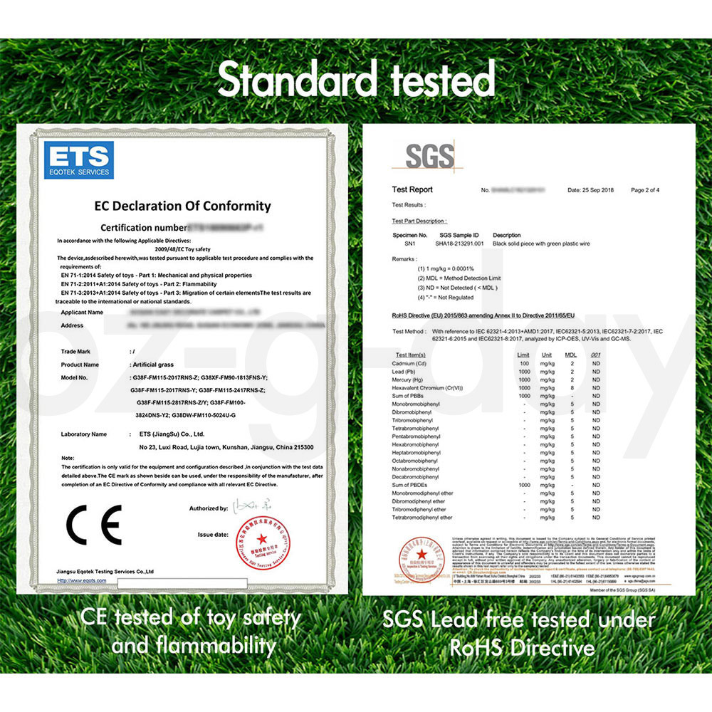 OTANIC Artificial Grass Synthetic Turf Fake Yarn 4-Colour/Olive Lawn 12-45mm - Picture 131 of 156