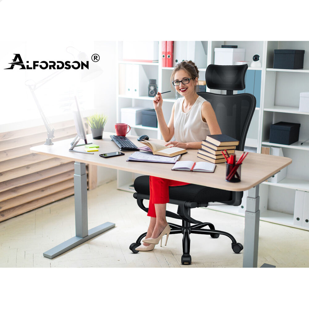 ALFORDSON Mesh Office Chair Executive Computer Fabric Seat Study Work Gaming - Picture 128 of 252