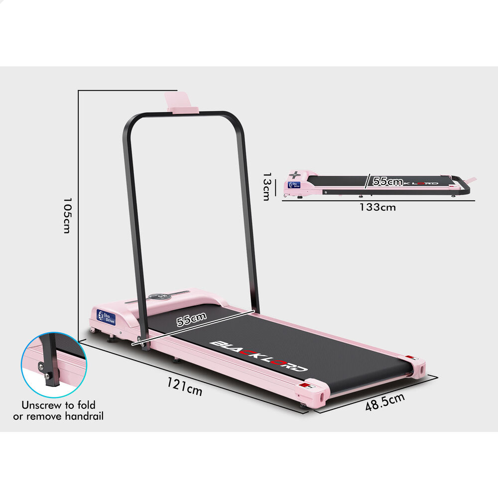BLACK LORD Treadmill Electric Walking Pad Home Office Gym Fitness Remote Control - Picture 503 of 684