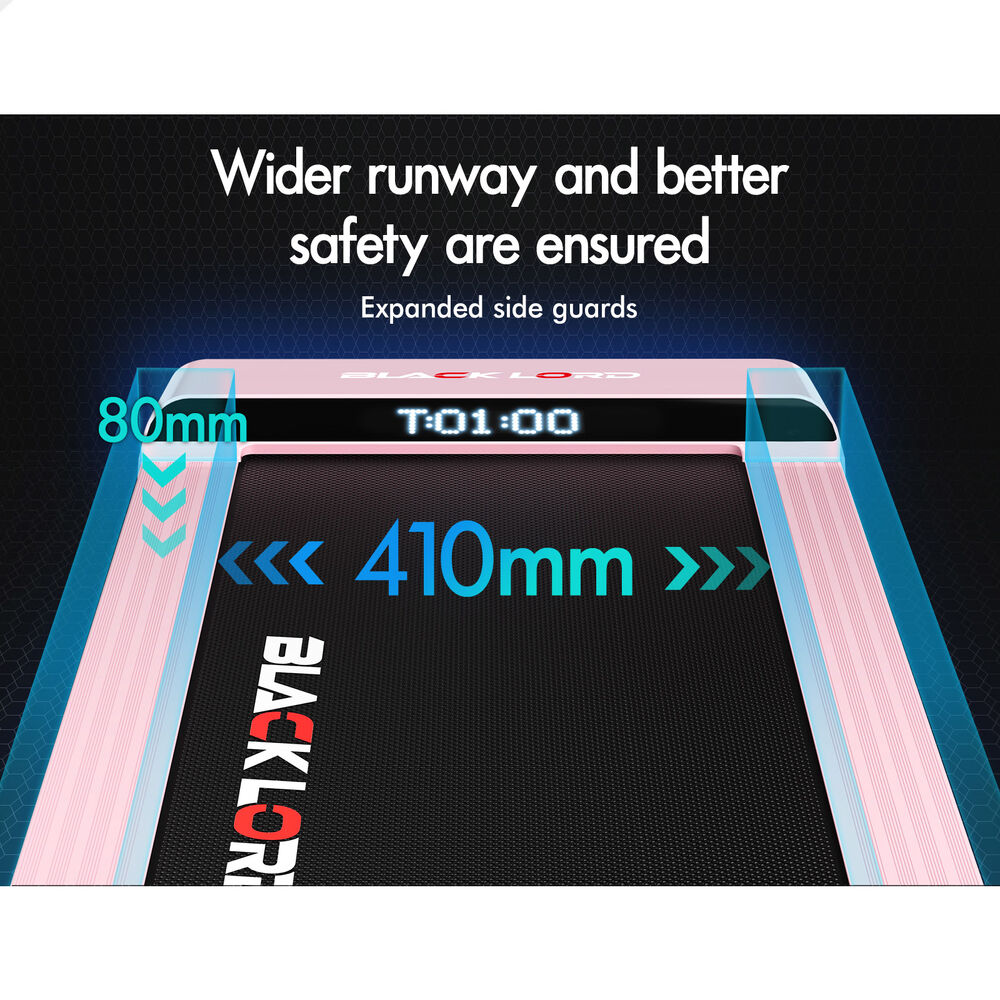 BLACK LORD Treadmill Electric Walking Pad Home Office Gym Fitness Remote Control - Picture 59 of 564