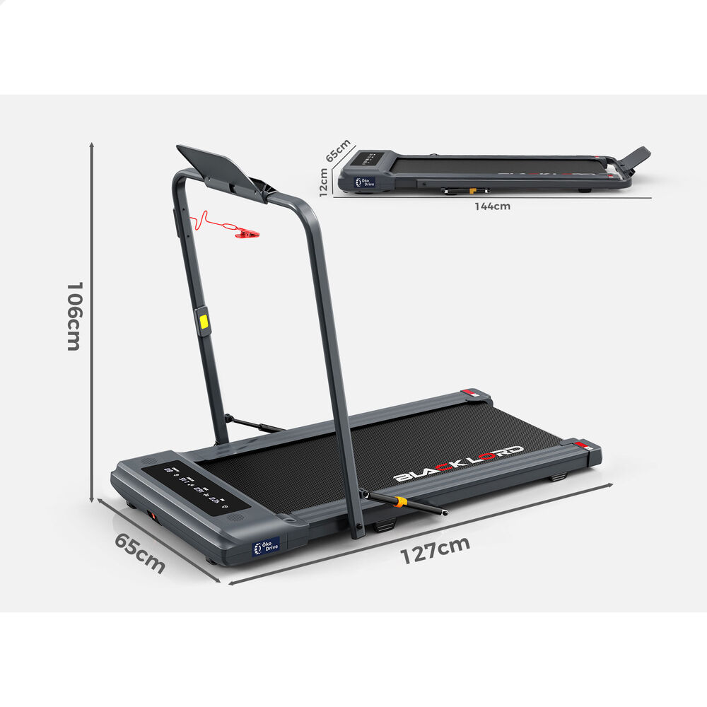 BLACK LORD Treadmill Electric Walking Pad Home Office Gym Fitness Remote Control - Picture 191 of 564