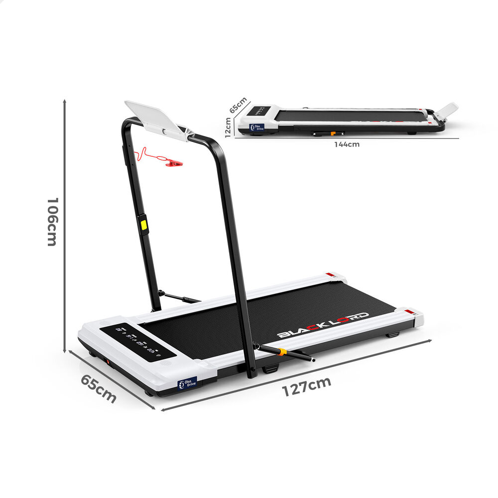 BLACK LORD Treadmill Electric Walking Pad Home Office Gym Fitness Remote Control - Picture 215 of 564