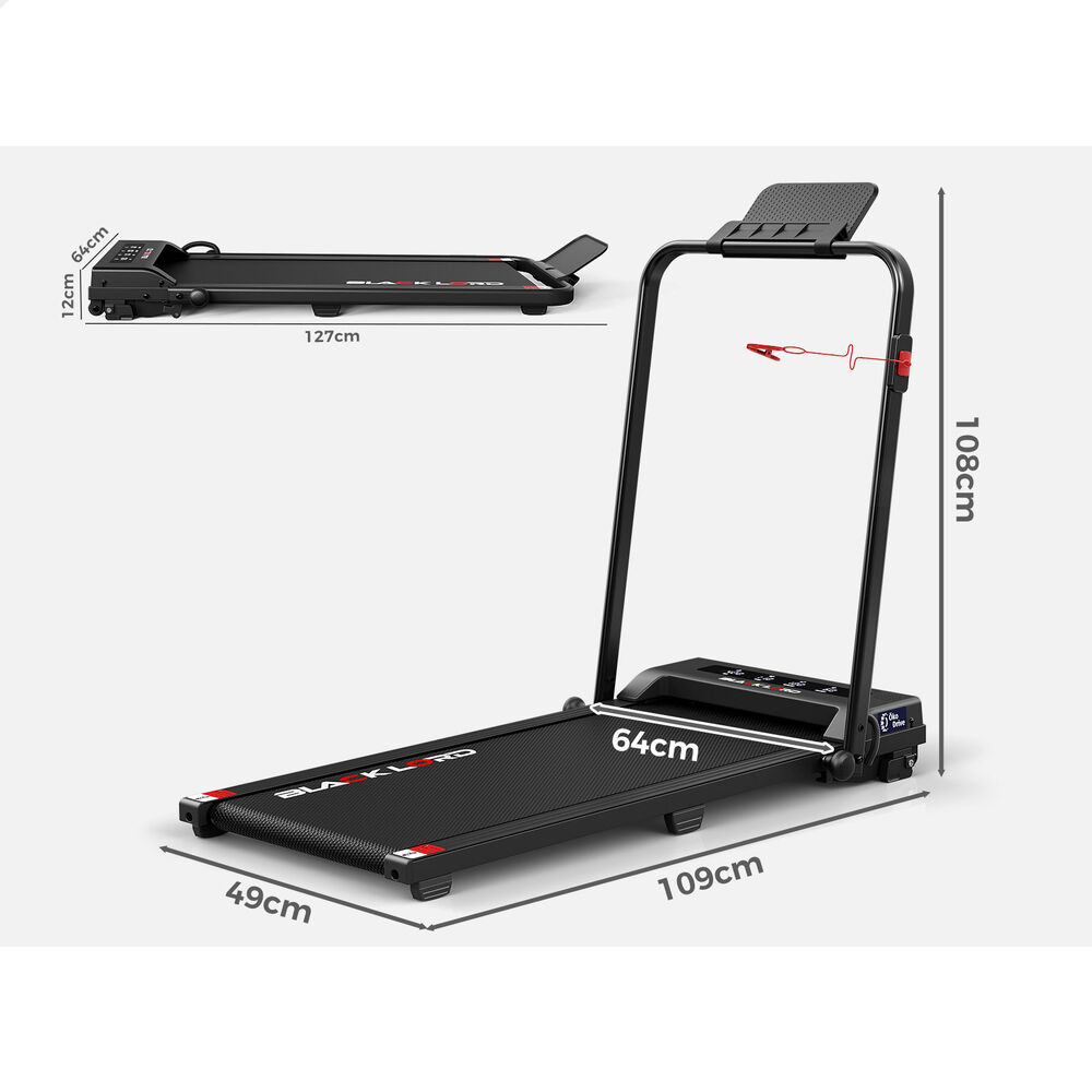 BLACK LORD Treadmill Electric Walking Pad Home Office Gym Fitness Remote Control - Picture 659 of 684