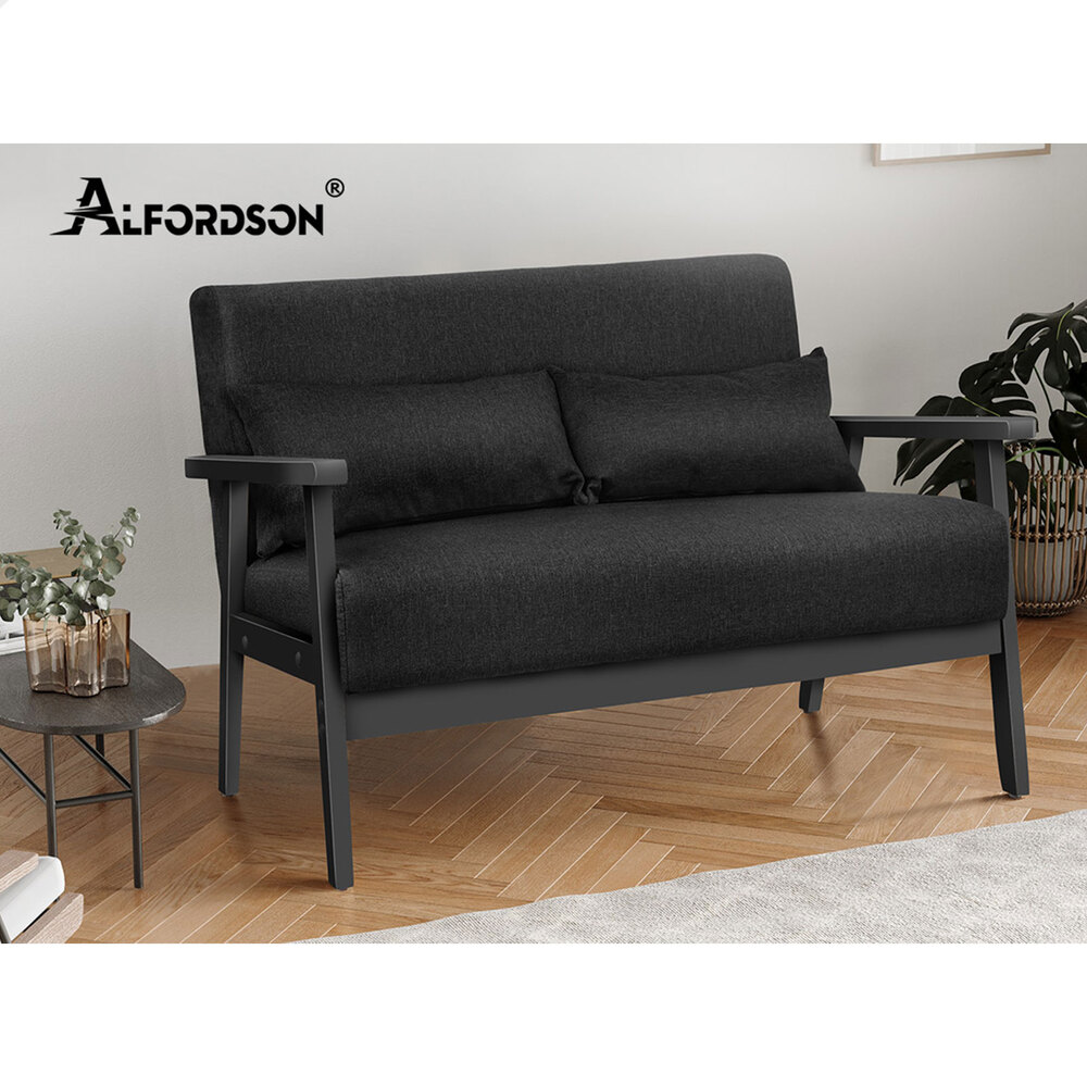 ALFORDSON Armchair Lounge Chair 1/2 Seater Sofa Accent Chair Fabric Loveseat - Picture 23 of 84