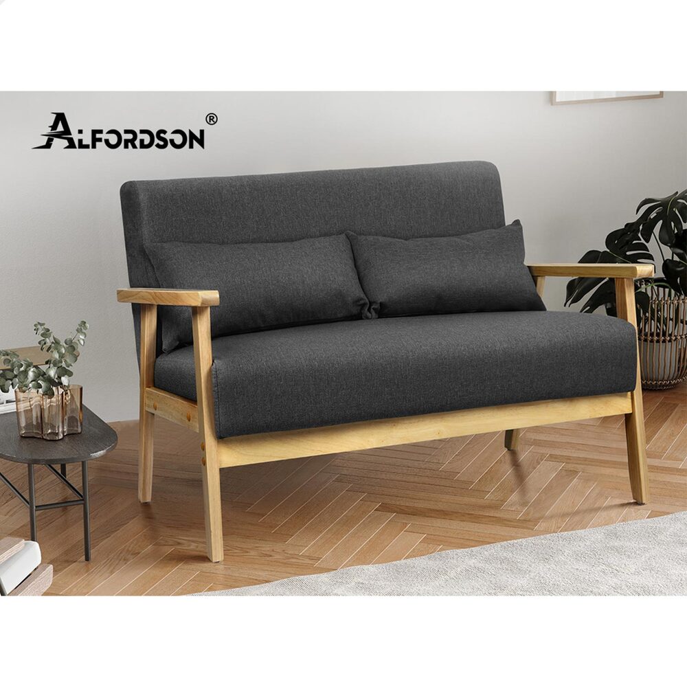 ALFORDSON Armchair Lounge Chair 1/2 Seater Sofa Accent Chair Fabric Loveseat - Picture 35 of 84