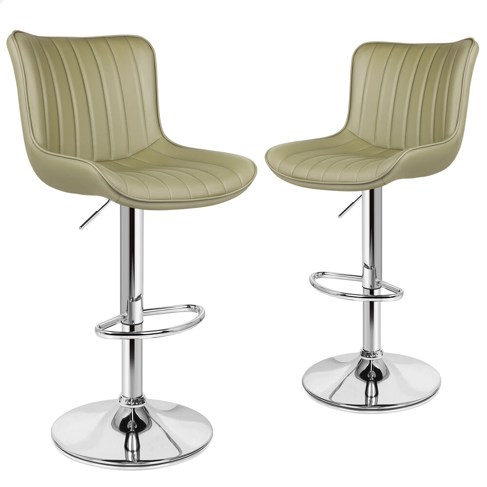ALFORDSON Bar Stools Kitchen Swivel Dining Chairs Gas Lift Leather/Fabric - Picture 356 of 1,456