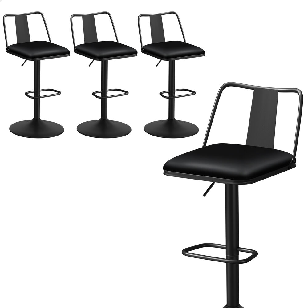 ALFORDSON Bar Stools Kitchen Swivel Dining Chairs Gas Lift Leather/Fabric - Picture 872 of 1,456