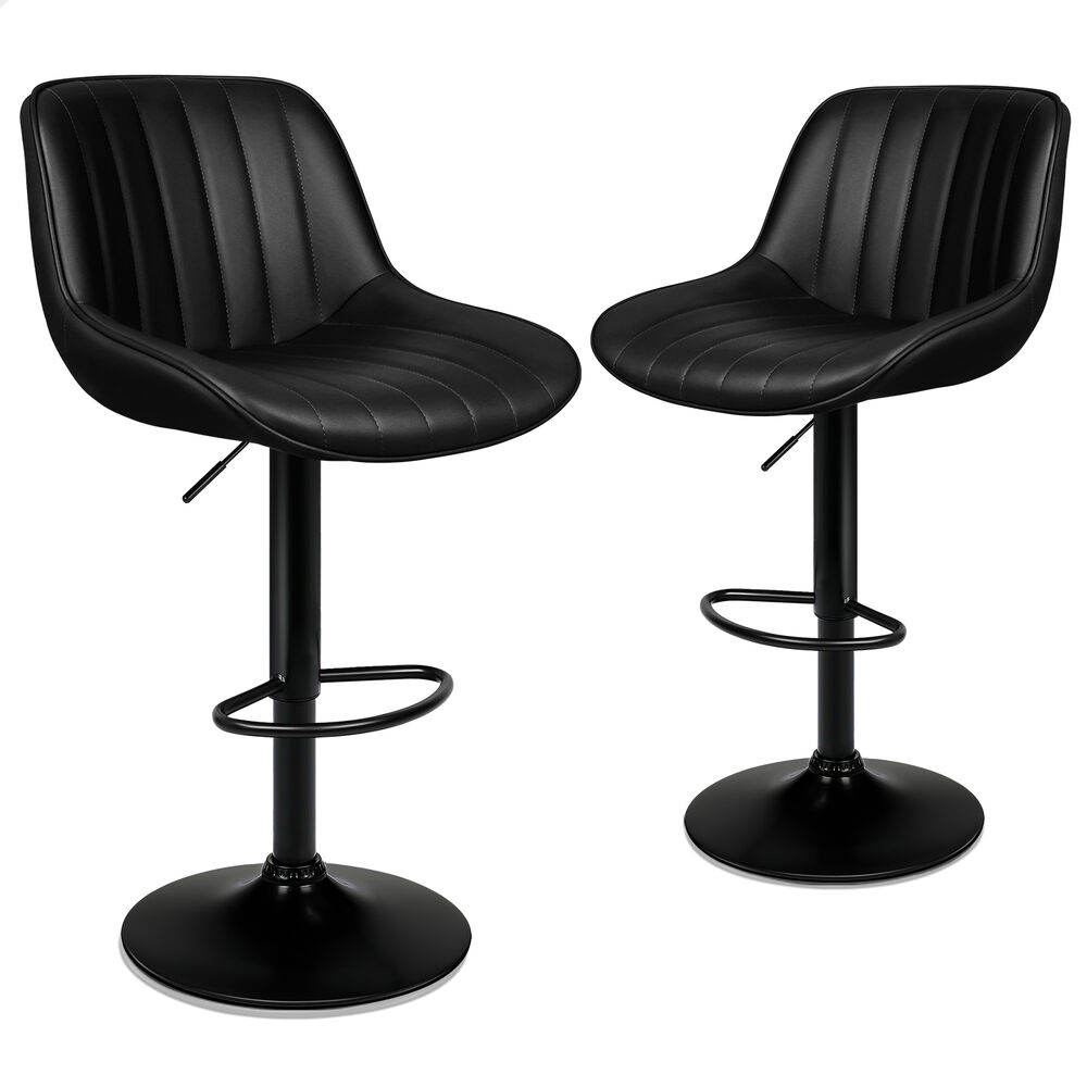 ALFORDSON Bar Stools Kitchen Swivel Dining Chairs Gas Lift Leather/Fabric - Picture 500 of 1,456