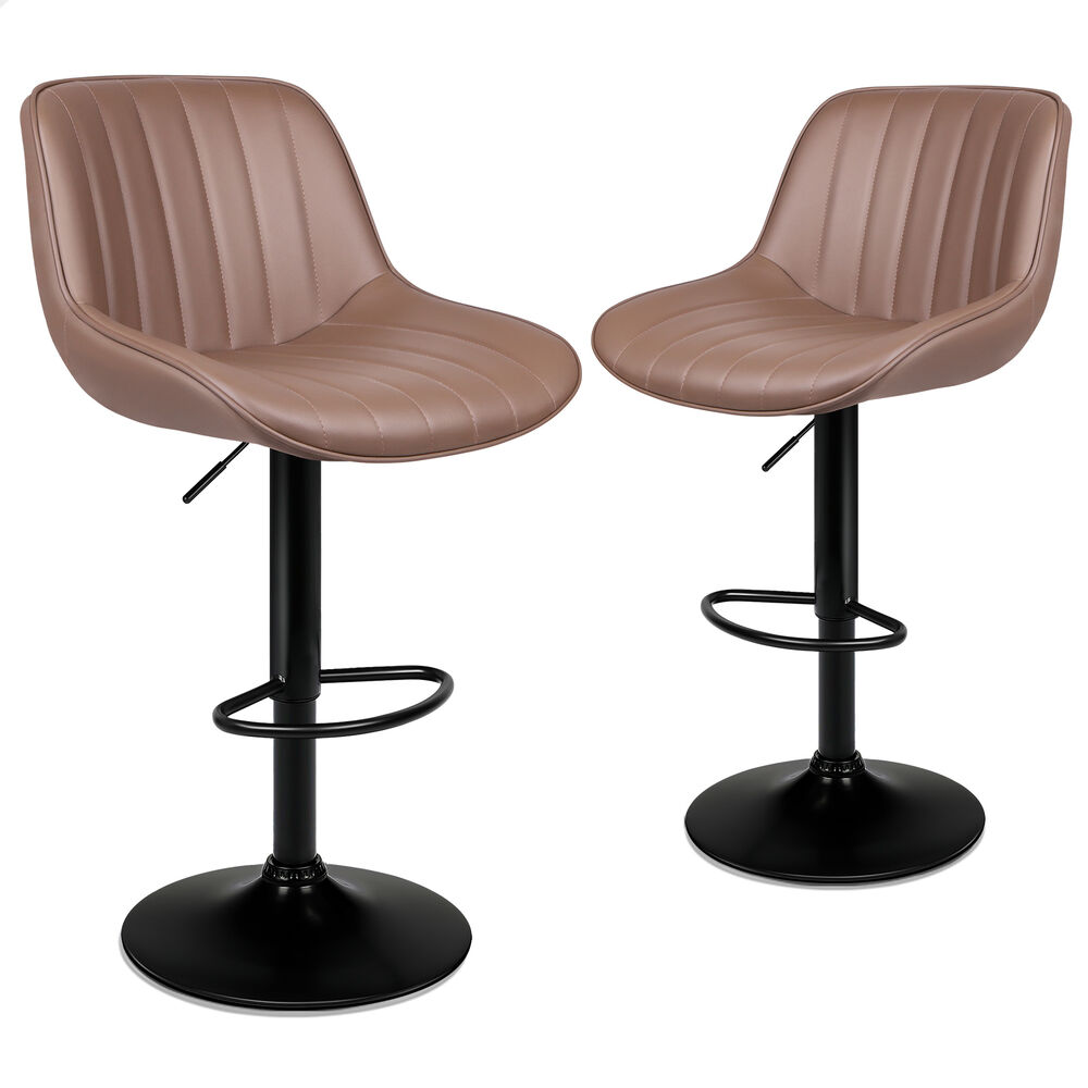 ALFORDSON Bar Stools Kitchen Swivel Dining Chairs Gas Lift Leather/Fabric - Picture 548 of 1,456