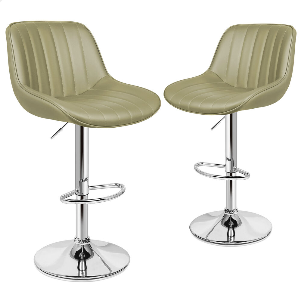 ALFORDSON Bar Stools Kitchen Swivel Dining Chairs Gas Lift Leather/Fabric - Picture 572 of 1,456