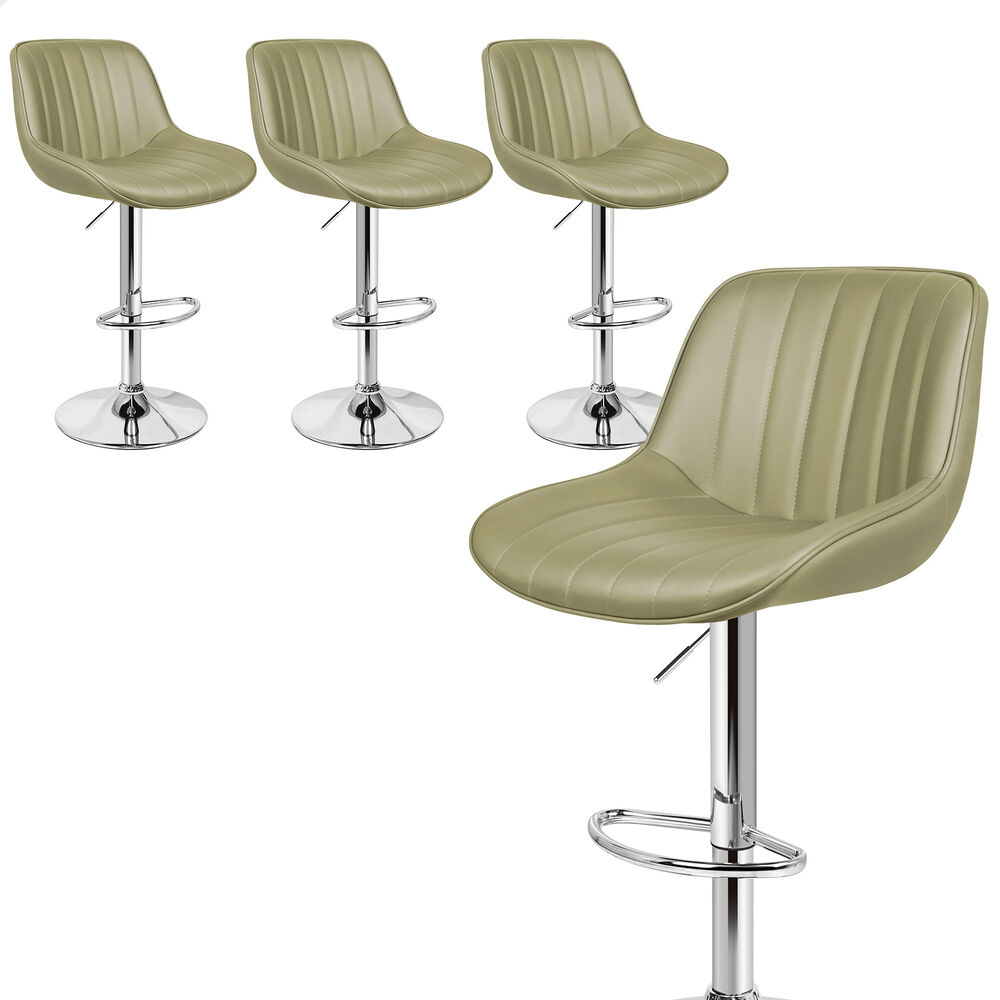 ALFORDSON Bar Stools Kitchen Swivel Dining Chairs Gas Lift Leather/Fabric - Picture 584 of 1,456