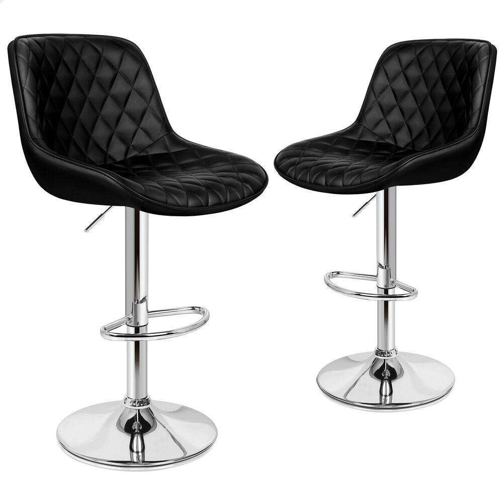ALFORDSON Bar Stools Kitchen Swivel Dining Chairs Gas Lift Leather/Fabric - Picture 956 of 1,456