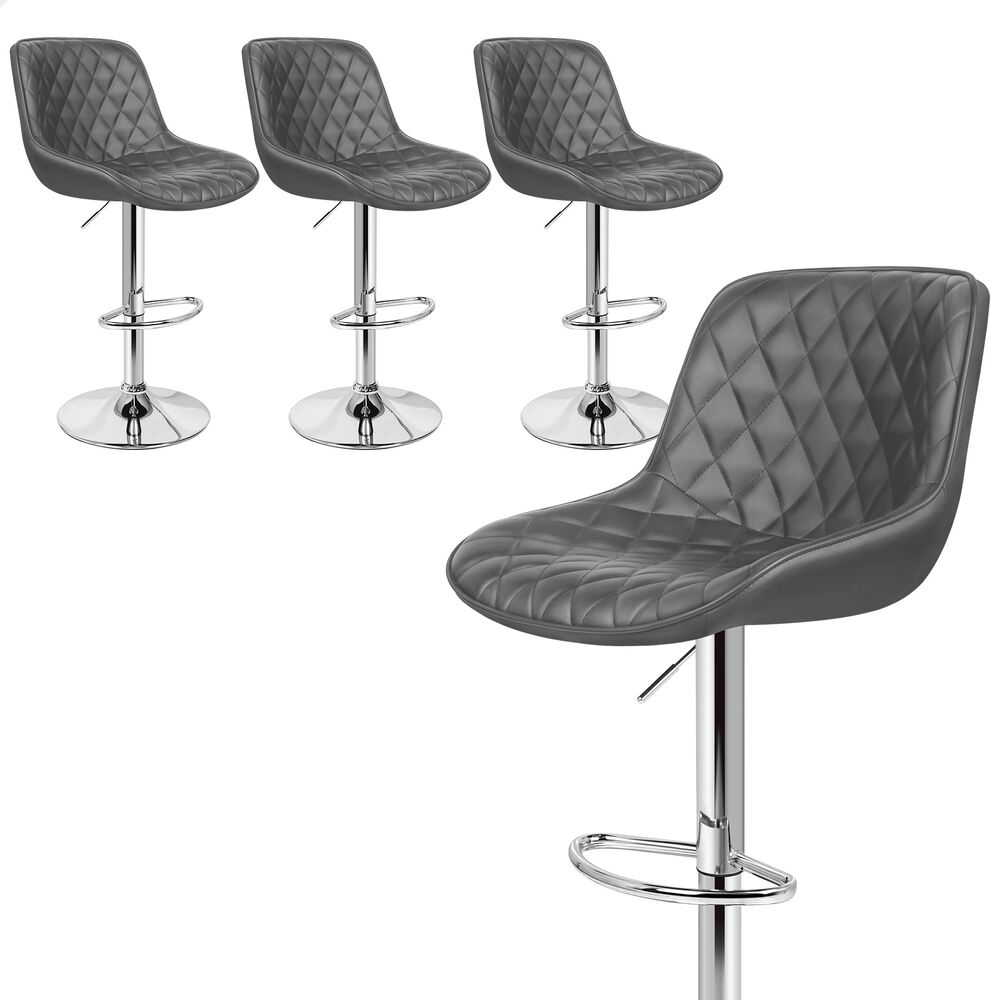 ALFORDSON Bar Stools Kitchen Swivel Dining Chairs Gas Lift Leather/Fabric - Picture 992 of 1,456