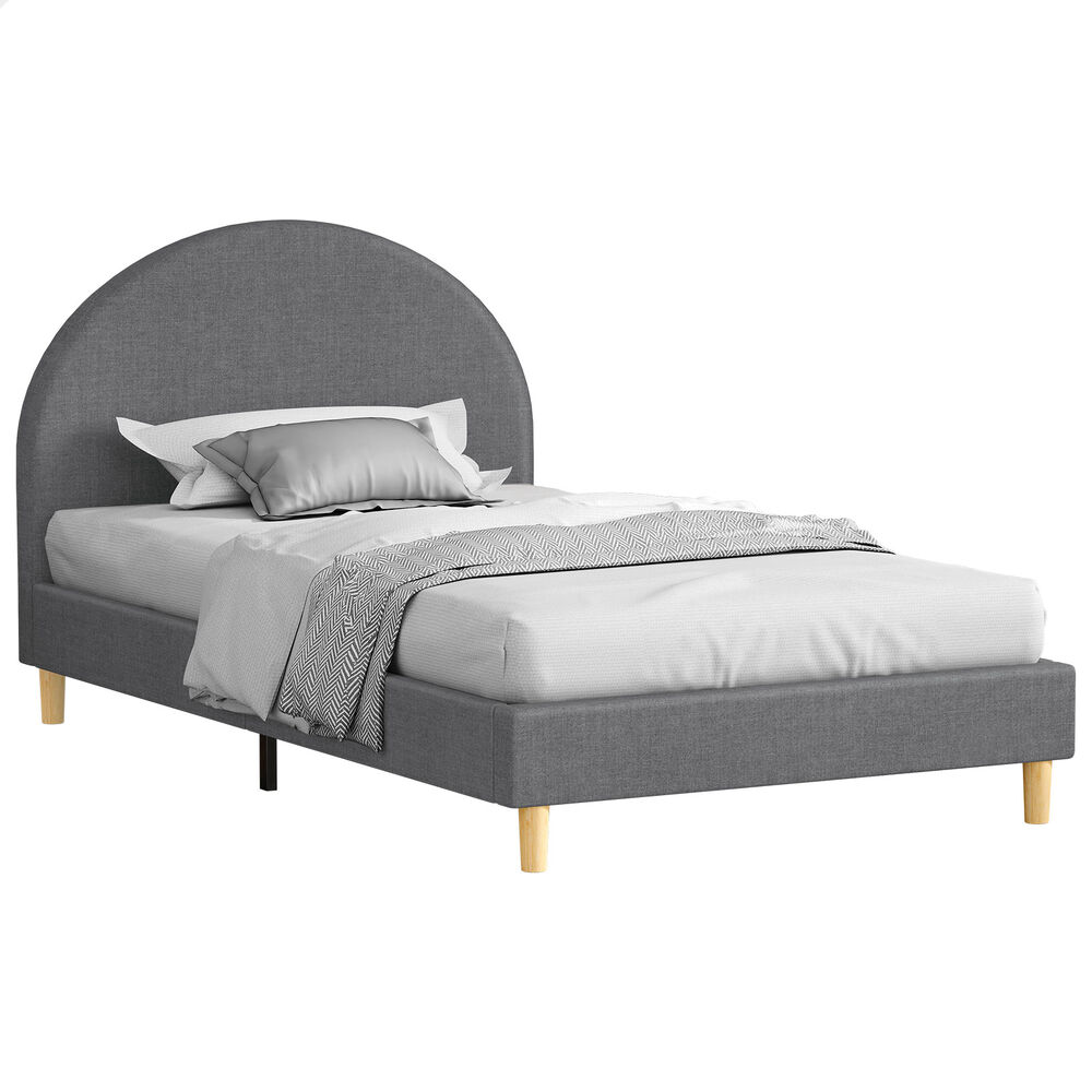 ALFORDSON Bed Frame Queen Double King Single Mattress Base Platform Grey Fabric - Picture 35 of 57