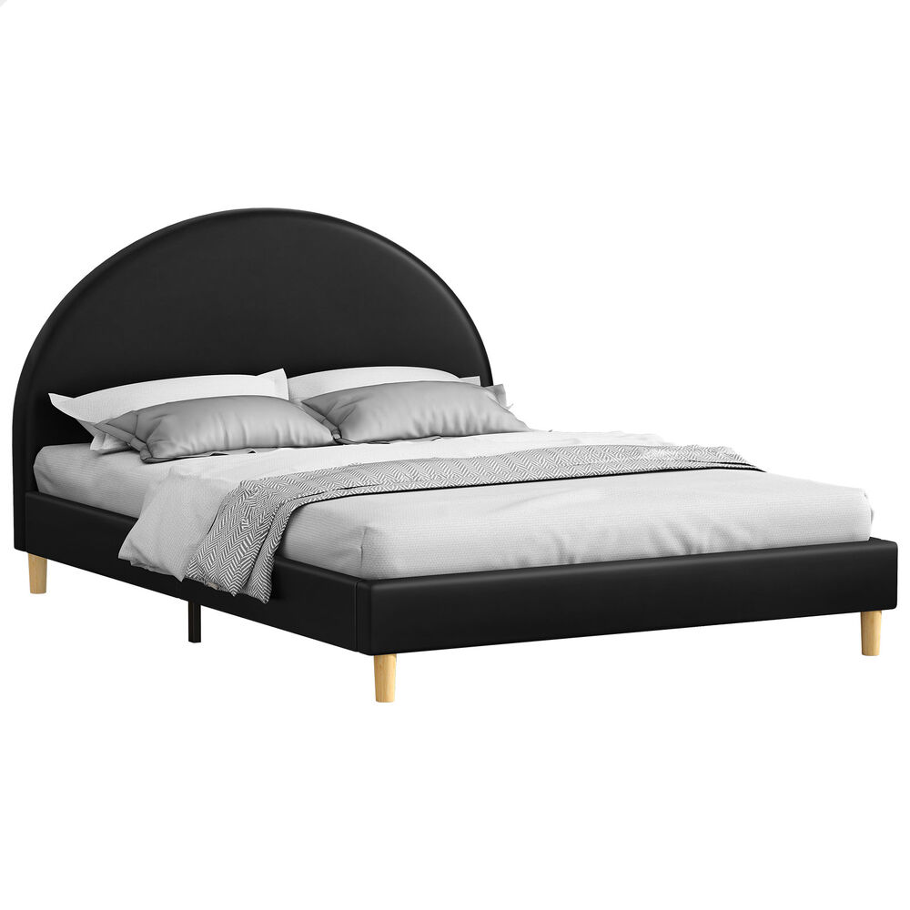 ALFORDSON Bed Frame Queen Double King Single Mattress Base Platform Leather - Picture 46 of 57