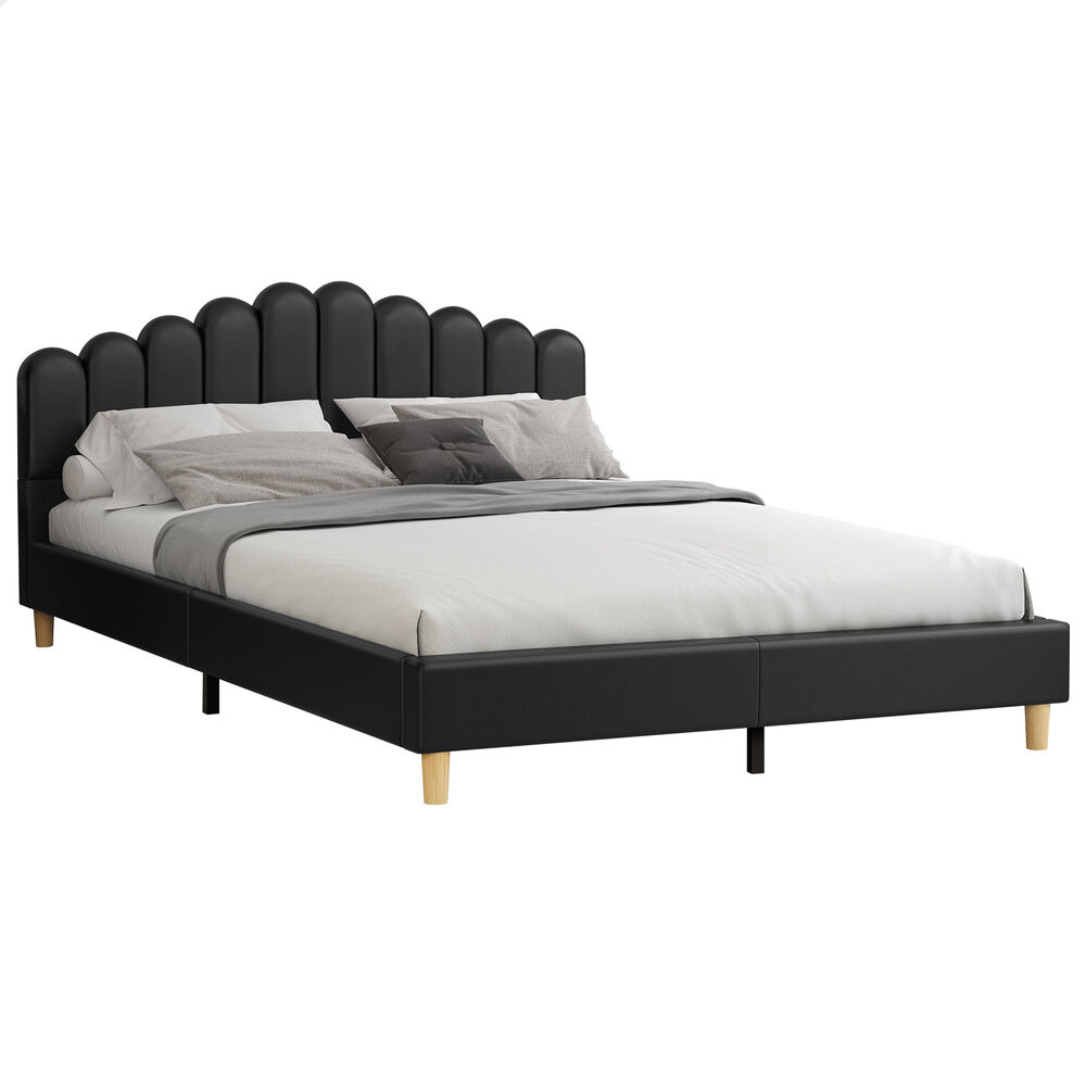 ALFORDSON Bed Frame Queen Double King Single Mattress Base Leather Fabric - Picture 89 of 245