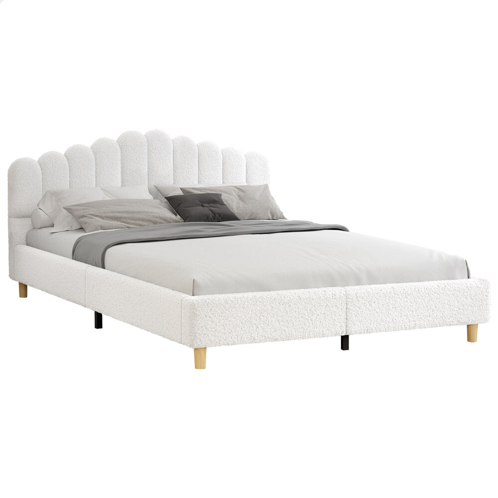ALFORDSON Bed Frame Queen Double King Single Mattress Base Leather Fabric - Picture 65 of 245