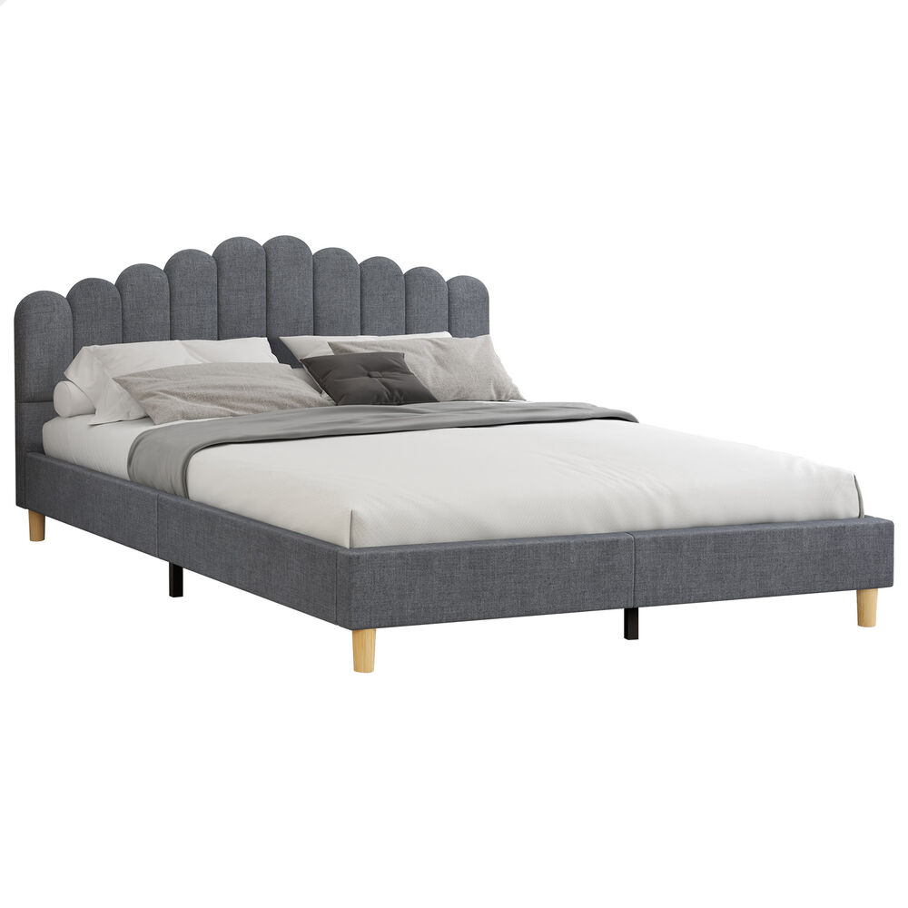 ALFORDSON Bed Frame Queen Double King Single Mattress Base Leather Fabric - Picture 77 of 245