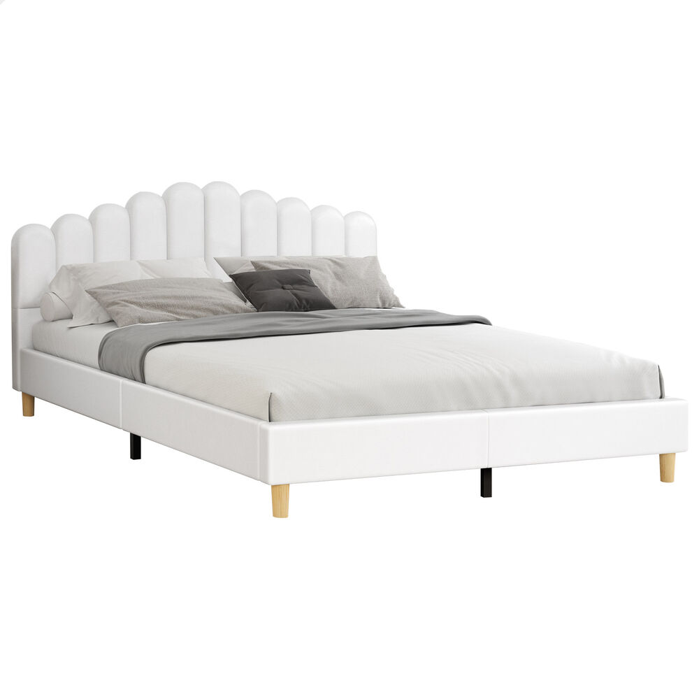 ALFORDSON Bed Frame Queen Double King Single Mattress Base Leather Fabric - Picture 101 of 245