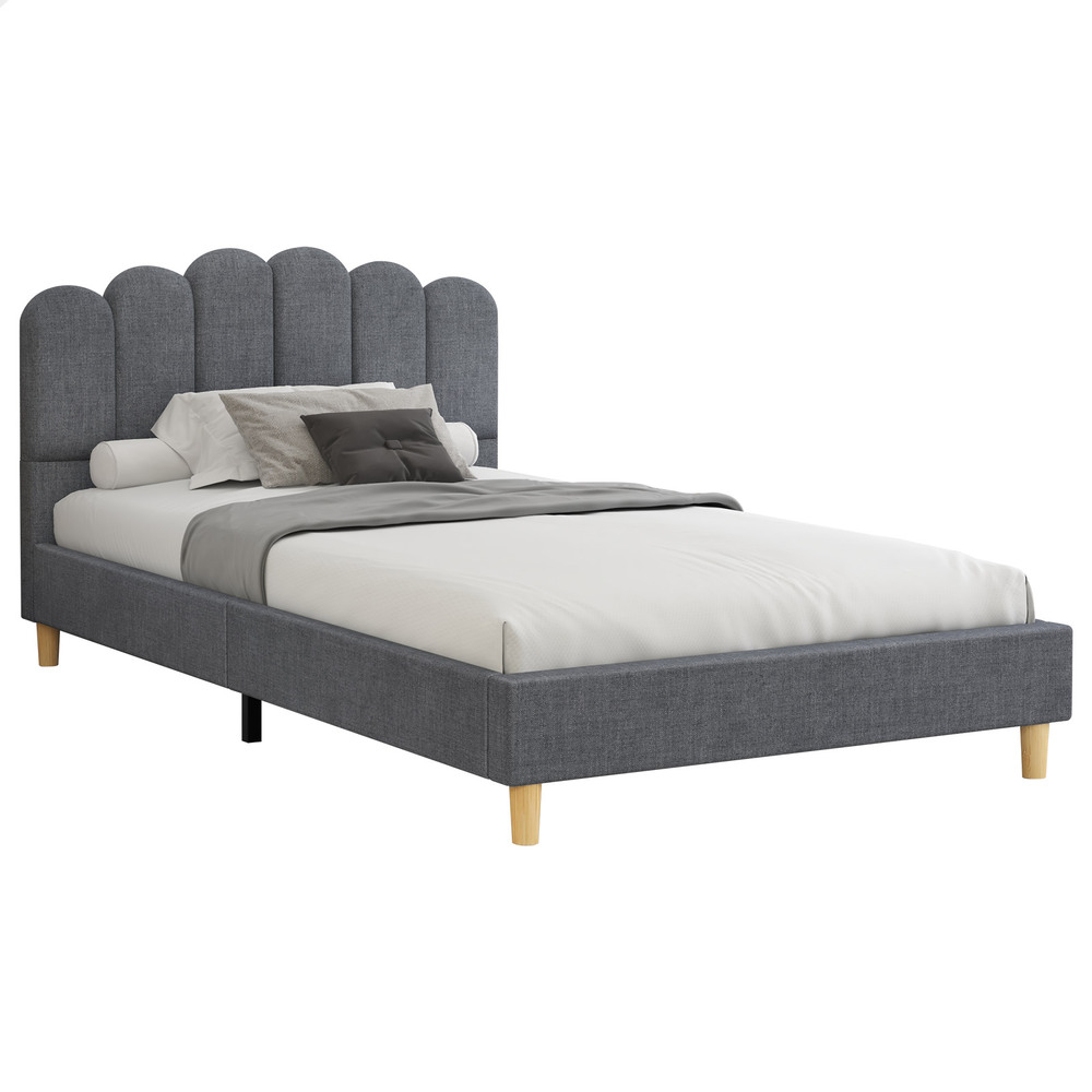 ALFORDSON Bed Frame Queen Double King Single Mattress Base Leather Fabric - Picture 125 of 245