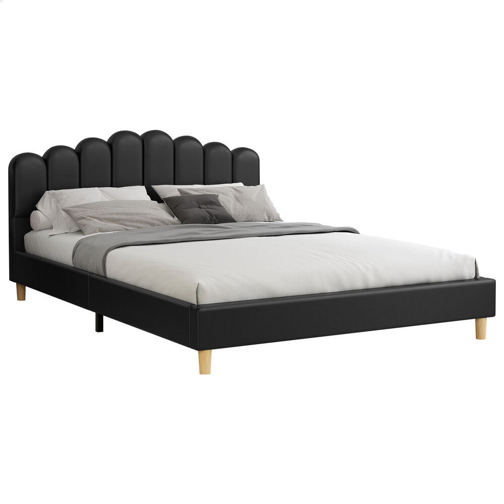 ALFORDSON Bed Frame Queen Double King Single Mattress Base Leather Fabric - Picture 185 of 245