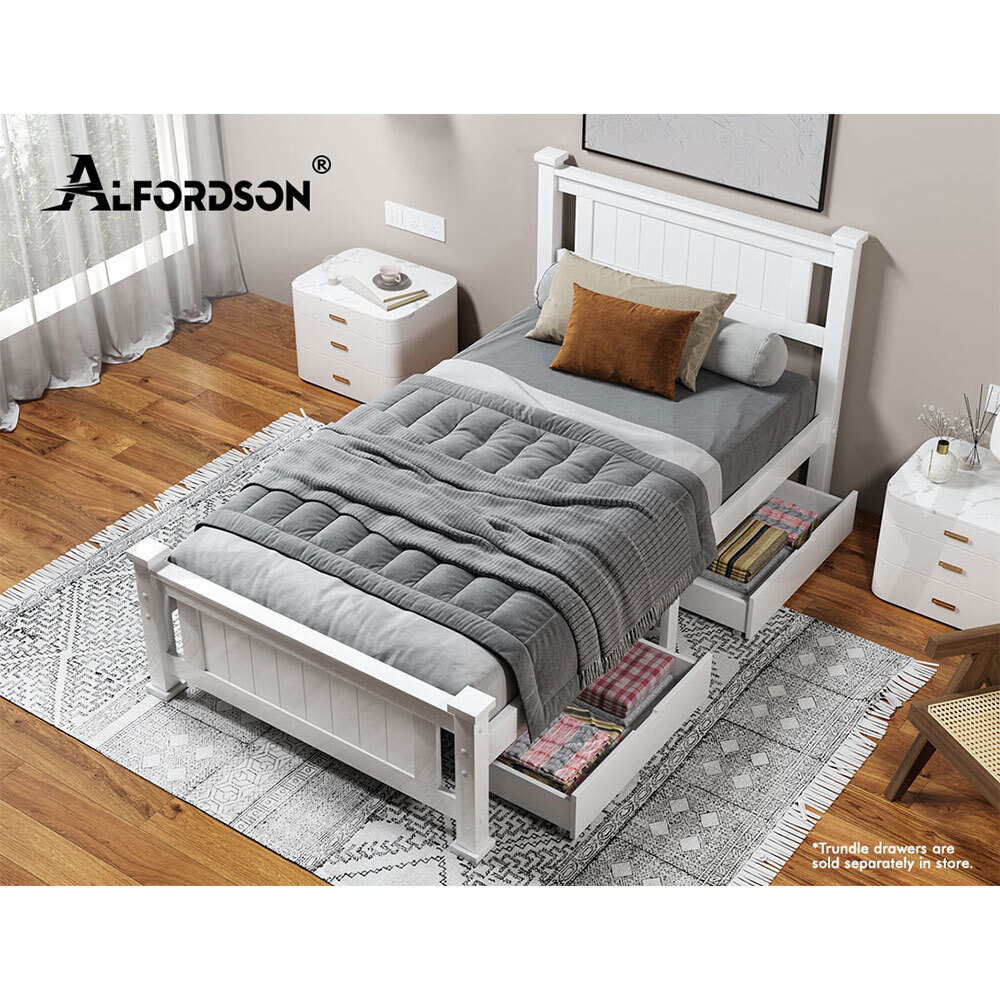 ALFORDSON Bed Frame Queen Double King Single Size Wooden Mattress Base Arne - Picture 17 of 61