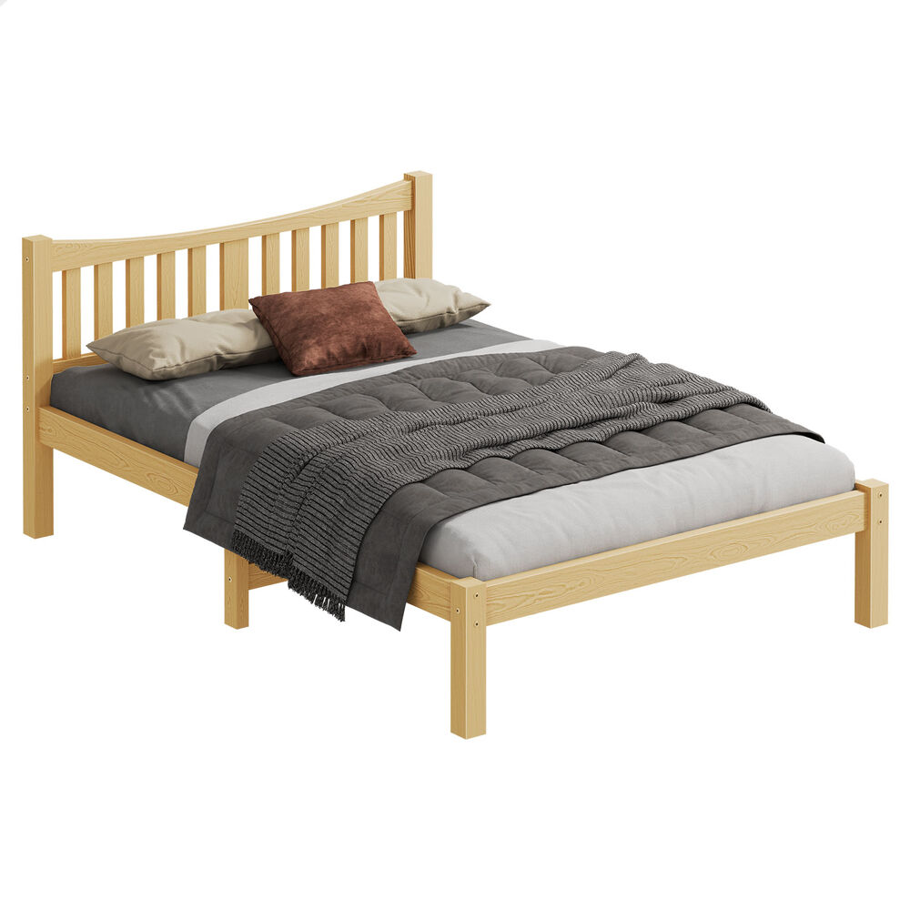 ALFORDSON Bed Frame Queen Double King Single Size Wooden Mattress Base White/Oak - Picture 384 of 864