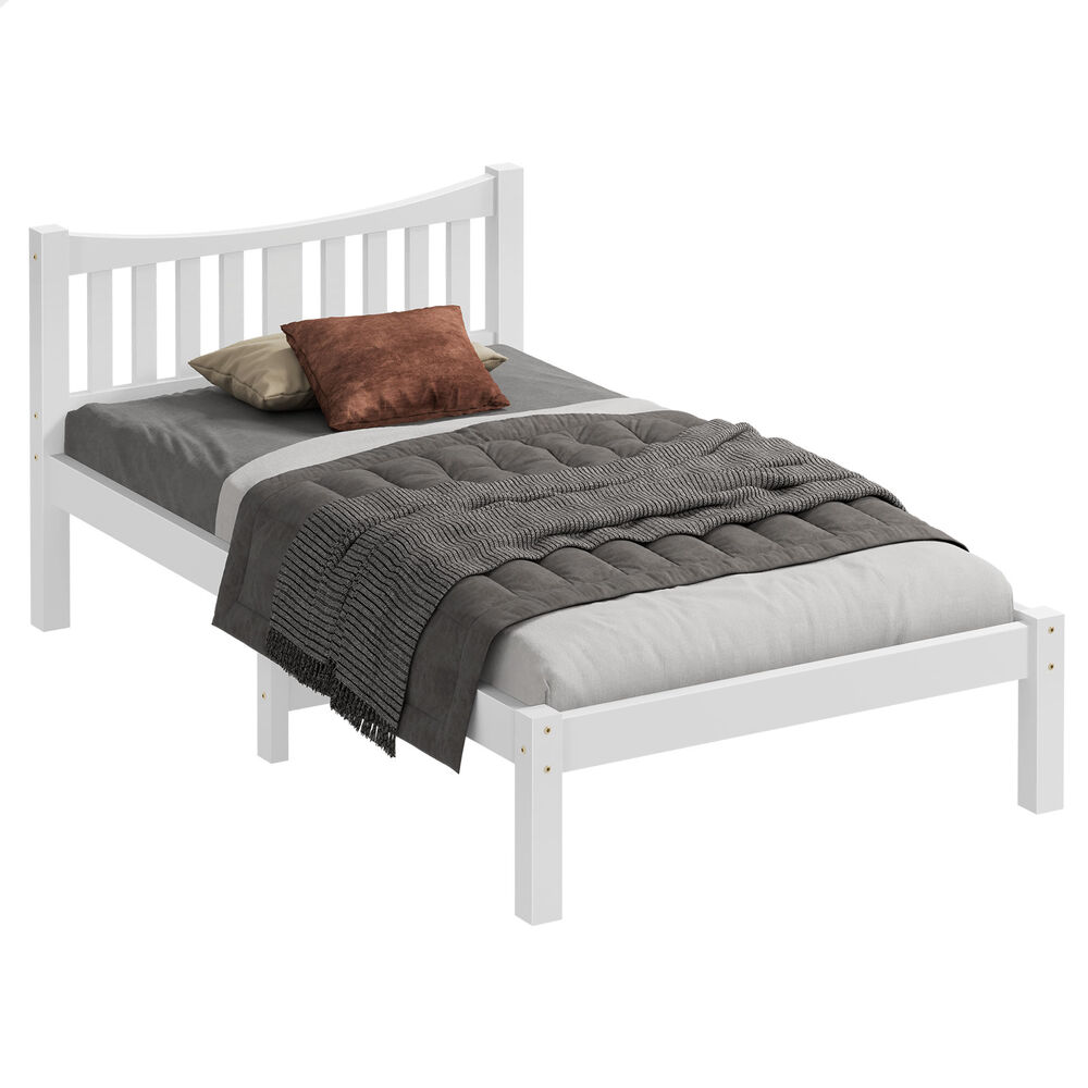 ALFORDSON Bed Frame Queen Double King Single Size Wooden Mattress Base White/Oak - Picture 444 of 864