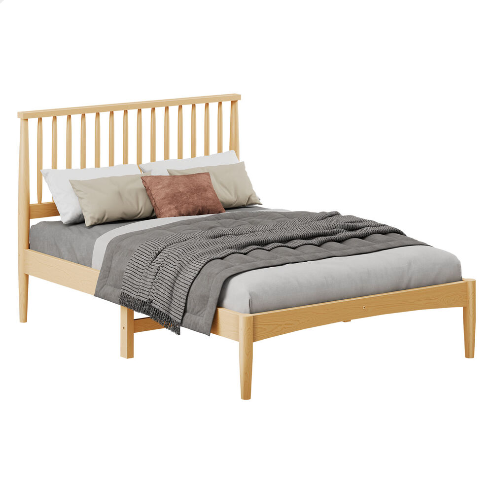 ALFORDSON Bed Frame Queen Double King Single Size Wooden Mattress Base White/Oak - Picture 504 of 864
