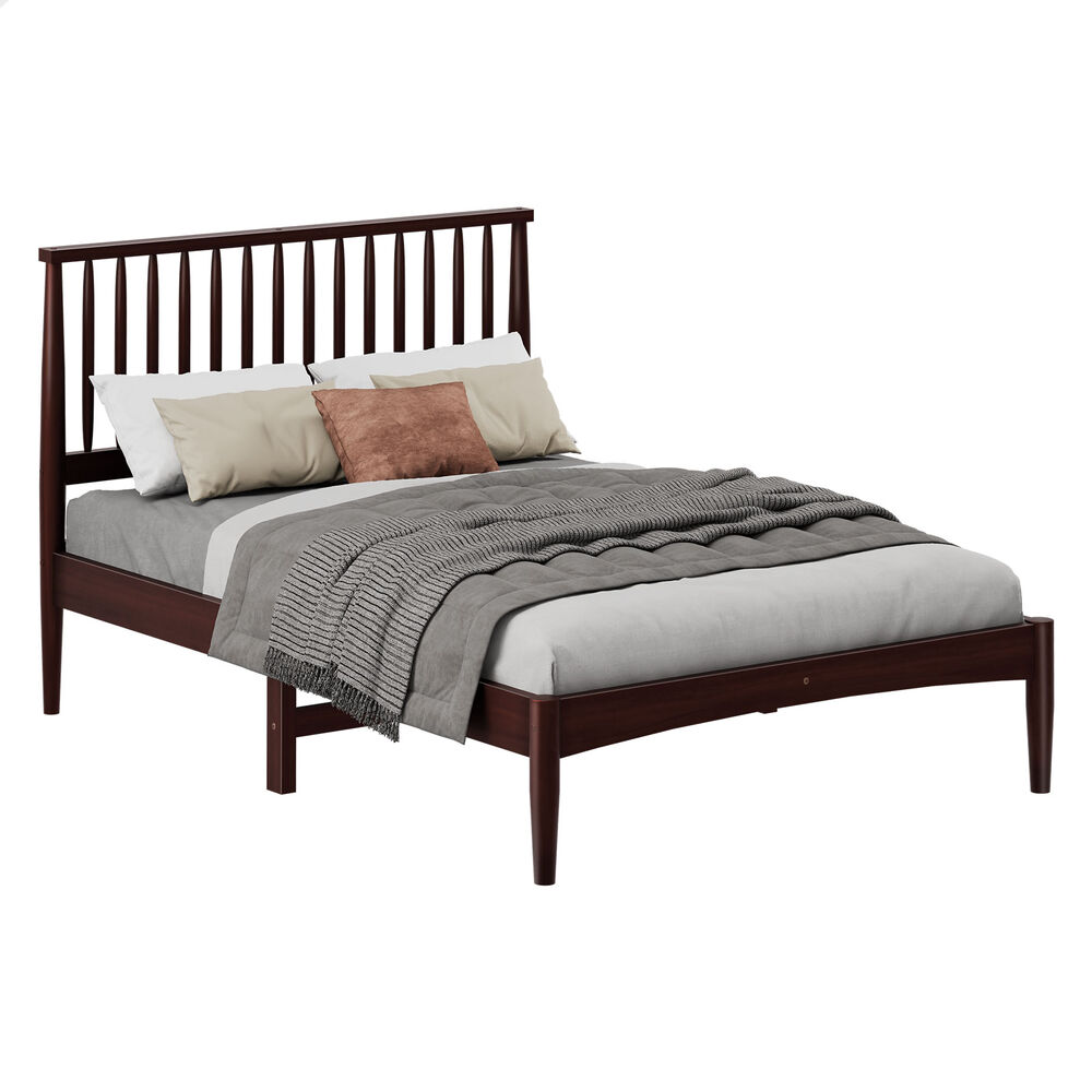 ALFORDSON Bed Frame Queen Double King Single Size Wooden Mattress Base White/Oak - Picture 516 of 864